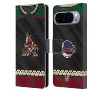 Head Case Designs Licenza Ufficiale NHL Jersey Arizona Coyotes Custodia Portafoglio in Pelle Compatibile con Google Pixel 10 Pro XL