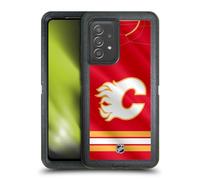 Head Case Designs Licenza Ufficiale NHL Jersey Calgary Flames Custodia Antiurto Ultra Blindata Compatibile con Galaxy A52 / A52s / 5G (2021)