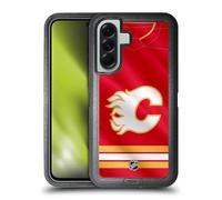 Head Case Designs Licenza Ufficiale NHL Jersey Calgary Flames Custodia Antiurto Ultra Blindata Compatibile con Samsung Galaxy A56 5G
