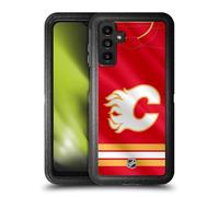 Head Case Designs Licenza Ufficiale NHL Jersey Calgary Flames Custodia Antiurto Ultra Blindata Compatibile con Samsung Galaxy A13 5G (2021)