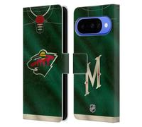 Head Case Designs Licenza Ufficiale NHL Jersey Minnesota Wild Custodia Portafoglio in Pelle Compatibile con Google Pixel 10