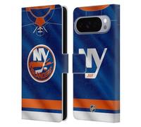 Head Case Designs Licenza Ufficiale NHL Jersey New York Islanders Custodia Portafoglio in Pelle Compatibile con Google Pixel 10 Pro XL