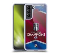Head Case Designs Licenza Ufficiale NHL Maglia Colorado Avalanche 2022 Stanley Cup Champions Custodia in Gel [Grado Militare] Compatibile con Samsung Galaxy S21 Fe 5G E Compatibile con MagSafe
