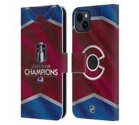 Head Case Designs Licenza Ufficiale NHL Maglia Colorado Avalanche 2022 Stanley Cup Champions Custodia Portafoglio in Pelle Compatibile con Apple iPhone 15 Plus