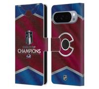 Head Case Designs Licenza Ufficiale NHL Maglia Colorado Avalanche 2022 Stanley Cup Champions Custodia Portafoglio in Pelle Compatibile con Google Pixel 10 Pro XL