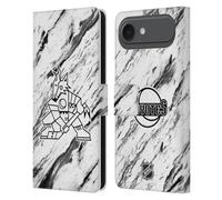 Head Case Designs Licenza Ufficiale NHL Marmoreo Arizona Coyotes Custodia Portafoglio in Pelle Compatibile con Apple iPhone 17 Air