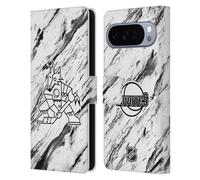 Head Case Designs Licenza Ufficiale NHL Marmoreo Arizona Coyotes Custodia Portafoglio in Pelle Compatibile con Google Pixel 10 Pro XL