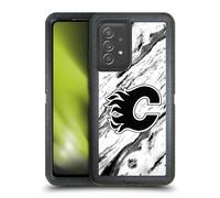Head Case Designs Licenza Ufficiale NHL Marmoreo Calgary Flames Custodia Antiurto Ultra Blindata Compatibile con Galaxy A52 / A52s / 5G (2021)