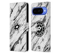 Head Case Designs Licenza Ufficiale NHL Marmoreo Dallas Stars Custodia Portafoglio in Pelle Compatibile con Google Pixel 10