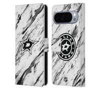 Head Case Designs Licenza Ufficiale NHL Marmoreo Dallas Stars Custodia Portafoglio in Pelle Compatibile con Google Pixel 10 Pro XL