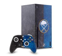 Head Case Designs Licenza Ufficiale NHL Mezzo afflitto Buffalo Sabres Pacchetto Console Da Gioco Wrap E Pelle Per Controller Compatibile con Xbox Series X