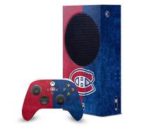 Head Case Designs Licenza Ufficiale NHL Mezzo afflitto Montreal Canadiens Pacchetto Console Da Gioco Wrap E Pelle Per Controller Compatibile con Xbox Series S