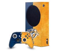 Head Case Designs Licenza Ufficiale NHL Mezzo afflitto Nashville Predators Pacchetto Console Da Gioco Wrap E Pelle Per Controller Compatibile con Xbox Series S