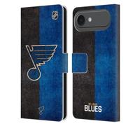 Head Case Designs Licenza Ufficiale NHL Mezzo Afflitto St Louis Blues Custodia Portafoglio in Pelle Compatibile con Apple iPhone 17 Air