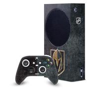 Head Case Designs Licenza Ufficiale NHL Mezzo afflitto Vegas Golden Knights Pacchetto Console Da Gioco Wrap E Pelle Per Controller Compatibile con Xbox Series S