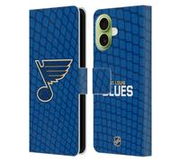 Head Case Designs Licenza Ufficiale NHL Modello a Rete St Louis Blues Custodia Portafoglio in Pelle Compatibile con Apple iPhone 17