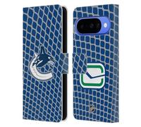 Head Case Designs Licenza Ufficiale NHL Modello a Rete Vancouver Canucks Custodia Portafoglio in Pelle Compatibile con Google Pixel 10