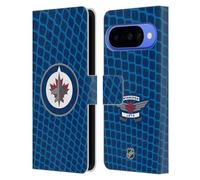 Head Case Designs Licenza Ufficiale NHL Modello a Rete Winnipeg Jets Custodia Portafoglio in Pelle Compatibile con Google Pixel 10