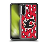 Head Case Designs Licenza Ufficiale NHL Modello di Leopardo Calgary Flames Custodia Antiurto Ultra Blindata Compatibile con Samsung Galaxy A26 5G