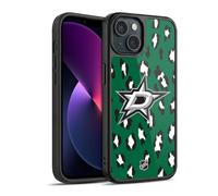 Head Case Designs Licenza Ufficiale NHL Modello di Leopardo Dallas Stars Cover in Gel Rinforzata [Protezione di Grado Militare] Compatibile con Apple iPhone 13
