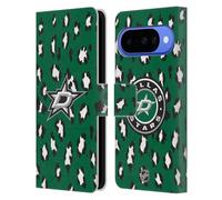 Head Case Designs Licenza Ufficiale NHL Modello di Leopardo Dallas Stars Custodia Portafoglio in Pelle Compatibile con Google Pixel 10