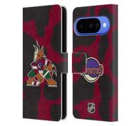 Head Case Designs Licenza Ufficiale NHL Modello di mucca Arizona Coyotes Custodia Portafoglio in Pelle Compatibile con Google Pixel 10