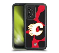 Head Case Designs Licenza Ufficiale NHL Modello di Mucca Calgary Flames Custodia Antiurto Ultra Blindata Compatibile con Galaxy A33 5G (2022)
