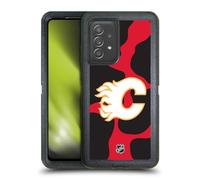 Head Case Designs Licenza Ufficiale NHL Modello di Mucca Calgary Flames Custodia Antiurto Ultra Blindata Compatibile con Galaxy A52 / A52s / 5G (2021)