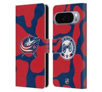 Head Case Designs Licenza Ufficiale NHL Modello di mucca Columbus Blue Jackets Custodia Portafoglio in Pelle Compatibile con Google Pixel 10 Pro XL