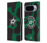 Head Case Designs Licenza Ufficiale NHL Modello di mucca Dallas Stars Custodia Portafoglio in Pelle Compatibile con Google Pixel 10 Pro XL