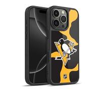 Head Case Designs Licenza Ufficiale NHL Modello di Mucca Pittsburgh Penguins Cover in Gel Rinforzata [Protezione di Grado Militare] Compatibile con Apple iPhone 16 PRO