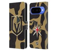 Head Case Designs Licenza Ufficiale NHL Modello di mucca Vegas Golden Knights Custodia Portafoglio in Pelle Compatibile con Google Pixel 10