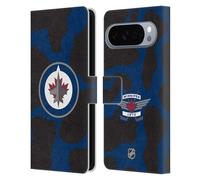 Head Case Designs Licenza Ufficiale NHL Modello di mucca Winnipeg Jets Custodia Portafoglio in Pelle Compatibile con Google Pixel 10 Pro XL