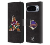 Head Case Designs Licenza Ufficiale NHL Semplice Arizona Coyotes Custodia Portafoglio in Pelle Compatibile con Google Pixel 10 Pro XL