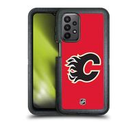 Head Case Designs Licenza Ufficiale NHL Semplice Calgary Flames Custodia Antiurto Ultra Blindata Compatibile con Samsung Galaxy A23 / 5G (2022)