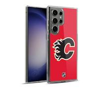 Head Case Designs Licenza Ufficiale NHL Semplice Calgary Flames Custodia in Gel [Protezione di Grado Militare] Compatibile con Samsung Galaxy S23 Ultra 5G E Compatibile con MagSafe
