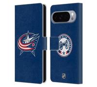 Head Case Designs Licenza Ufficiale NHL Semplice Columbus Blue Jackets Custodia Portafoglio in Pelle Compatibile con Google Pixel 10 Pro XL