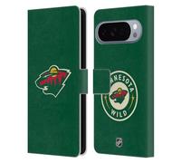 Head Case Designs Licenza Ufficiale NHL Semplice Minnesota Wild Custodia Portafoglio in Pelle Compatibile con Google Pixel 10 Pro XL