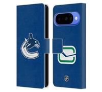 Head Case Designs Licenza Ufficiale NHL Semplice Vancouver Canucks Custodia Portafoglio in Pelle Compatibile con Google Pixel 10
