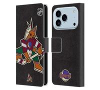 Head Case Designs Licenza Ufficiale NHL Smisurato Arizona Coyotes Custodia Portafoglio in Pelle Compatibile con Apple iPhone 17 PRO
