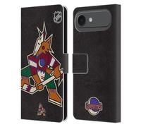 Head Case Designs Licenza Ufficiale NHL Smisurato Arizona Coyotes Custodia Portafoglio in Pelle Compatibile con Apple iPhone 17 Air