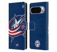 Head Case Designs Licenza Ufficiale NHL Smisurato Columbus Blue Jackets Custodia Portafoglio in Pelle Compatibile con Google Pixel 10 Pro XL