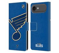 Head Case Designs Licenza Ufficiale NHL Smisurato St Louis Blues Custodia Portafoglio in Pelle Compatibile con Apple iPhone 17 Air