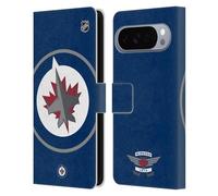 Head Case Designs Licenza Ufficiale NHL Smisurato Winnipeg Jets Custodia Portafoglio in Pelle Compatibile con Google Pixel 10 Pro XL
