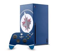 Head Case Designs Licenza Ufficiale NHL Smisurato Winnipeg Jets Pacchetto Console Da Gioco Wrap E Pelle Per Controller Compatibile con Xbox Series X