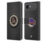 Head Case Designs Licenza Ufficiale NHL Tessuto a Disco Arizona Coyotes Custodia Portafoglio in Pelle Compatibile con Apple iPhone 17 Air