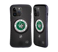 Head Case Designs Licenza Ufficiale NHL Tessuto a Disco Dallas Stars Custodia Cover Ibrida Compatibile con Apple iPhone 15 PRO Max