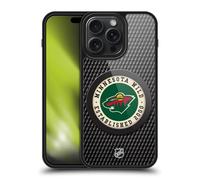 Head Case Designs Licenza Ufficiale NHL Tessuto a Disco Minnesota Wild Cover in gel rinforzata [Protezione di Grado Militare] Compatibile con Apple iPhone 15 Pro Max