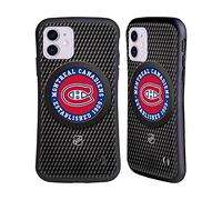 Head Case Designs Licenza Ufficiale NHL Tessuto a Disco Montreal Canadiens Custodia Cover Ibrida Compatibile con Apple iPhone 11