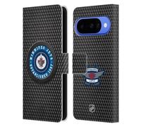 Head Case Designs Licenza Ufficiale NHL Tessuto a Disco Winnipeg Jets Custodia Portafoglio in Pelle Compatibile con Google Pixel 10